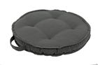 Perna de sezut decorativa, Zerach Round Antracit, Ø40xH4 cm