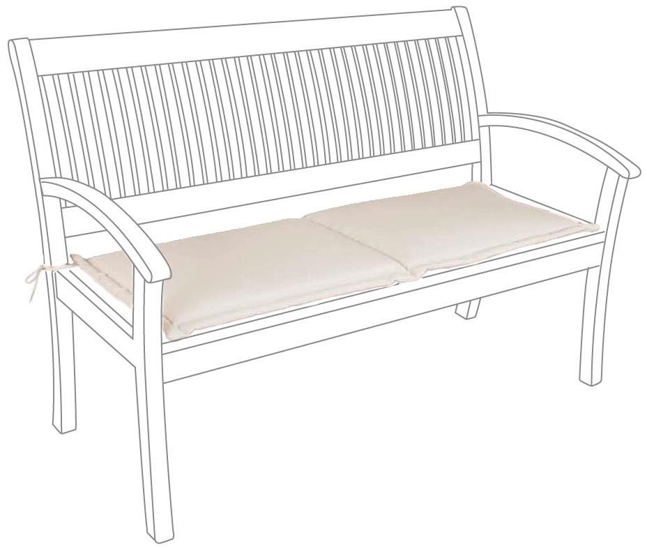 Perna decorativa pentru banca, Ethan Small Bej, 47 x 115 cm