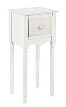 Noptiera din MDF, cu 1 sertar Clorine Ivoir, l33xA26,5xH72,5 cm
