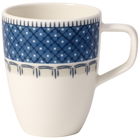 Set 6 cesti Espresso din portelan, Casale Blu Alb / Albastru, 100 ml, Villeroy & Boch