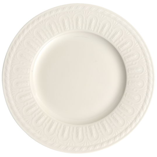 Set 6 farfurii intinse, din portelan, Cellini Alb, 27 cm, Villeroy & Boch
