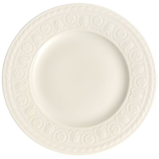 Set 6 farfurii intinse salata, din portelan Cellini Alb, 22 cm, Villeroy & Boch