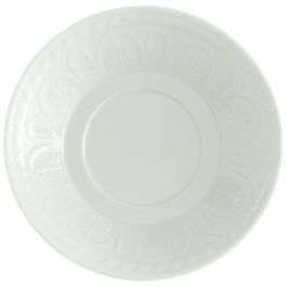 Set 6 farfurioare cesti Espresso din portelan, Cellini Alb, 12,3 cm, Villeroy & Boch