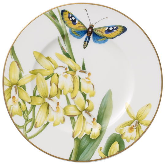 Set 6 farfurioare pentru paine si unt, din portelan, Amazonia Anmut Multicolor, 16 cm, Villeroy & Boch