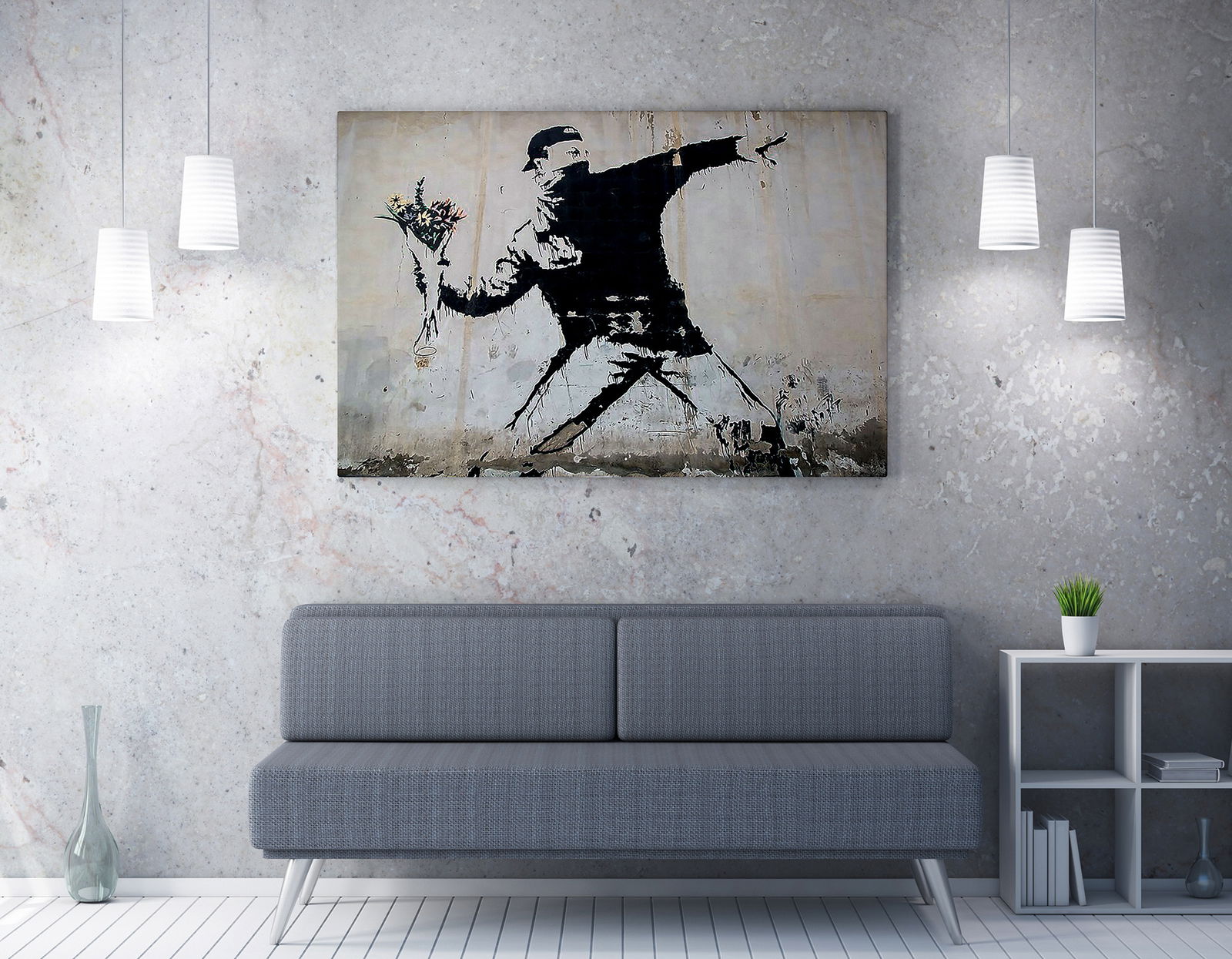 Tablou Canvas Mark Small WY18 Multicolor, 70 x 50 cm