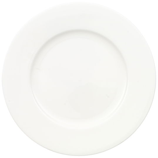 Set 6 farfurioare pentru paine si unt, din portelan, Anmut Alb, 16 cm, Villeroy & Boch