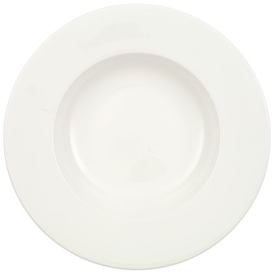 Set 6 farfurii adanci din portelan, Anmut Alb, 24,6 cm, Villeroy & Boch