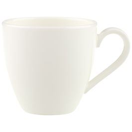Set 6 cesti Espresso, din portelan, Anmut Alb, 100 ml, Villeroy & Boch