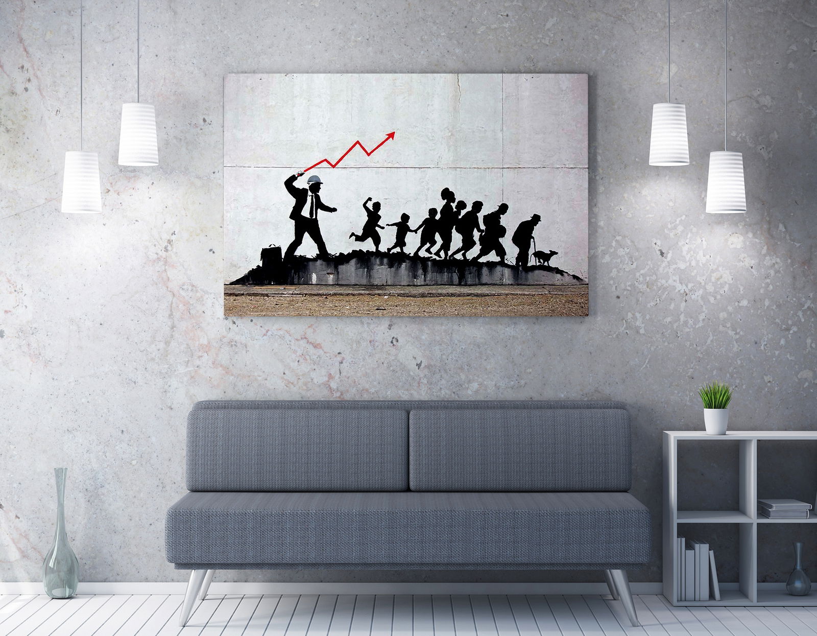 Tablou Canvas Menashe WY30 Multicolor, 70 x 50 cm