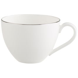 Set 6 cesti cafea din portelan, Anmut Platinum No.1 Alb / Argintiu, 200 ml, Villeroy & Boch