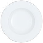 Set 6 farfurii adanci din portelan, Anmut Platinum No.1 Alb / Argintiu, 24,6 cm, Villeroy & Boch