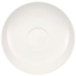 Set 6 farfurioare cesti cafea / ceai, din portelan, Anmut Alb, 15 cm, Villeroy & Boch