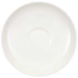 Set 6 farfurioare cesti Espresso, din portelan, Anmut Alb, 12 cm, Villeroy & Boch