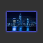 Tablou Canvas Led City 4570HDACT-095 Multicolor, 70 x 45 cm