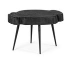 Masa de cafea din lemn de salcam si metal Zakia Small Negru, L46xl35xH30 cm