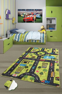 Covor pentru copii Green City Multicolor
