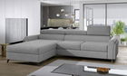 Coltar Extensibil Maria cu Lada de Depozitare, Sezlong pe Stanga, Tetiere Reglabile, l300xA190xH69-98 cm