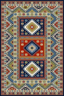 Covor Aras Navy Blue, Wilton