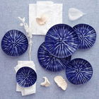 Set vesela din portelan, Alison Dinner Albastru / Alb, 24 piese