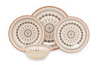 Set vesela din portelan, Angie Dinner Multicolor, 24 piese