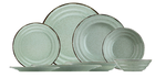 Set vesela din portelan, Jamesina Dinner Verde, 24 piese