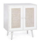 Cabinet din MDF, cu 2 usi Montiel Ivoir / Natural, l60xA34,5xH67 cm