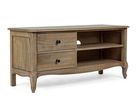 Comoda TV din lemn de mango, cu 2 sertare Domitille Natural, l115xA40xH52 cm