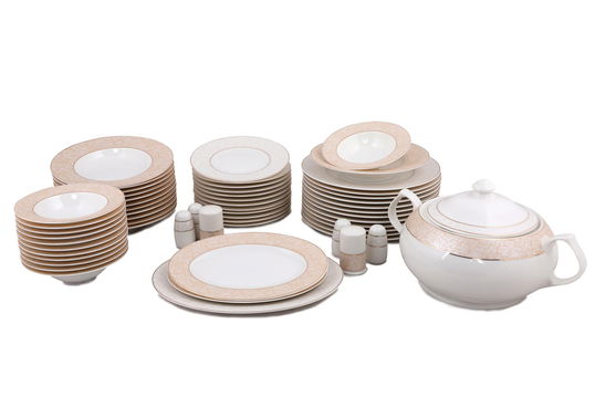 Set vesela din portelan, Cristyn Dinner Multicolor, 61 piese