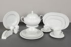 Set vesela din portelan, Dion Dinner Alb, 83 piese