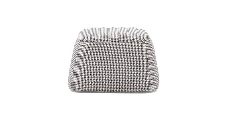 Taburet tapitat cu stofa, Nova Multicolor, l67xA67xH43cm