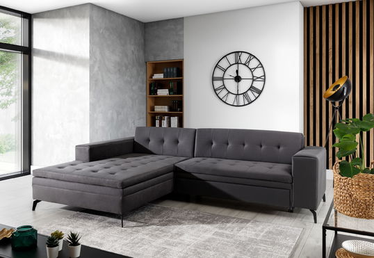 Coltar Extensibil Solis cu Sezlong pe Stanga, l295xA195xH93 cm