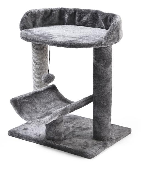 Ansamblu de joaca pentru pisici, Cozy Gri, L40xl31xH48,5 cm