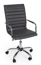 Scaun de birou ergonomic, tapitat cu piele ecologica Perth, l46xA54xH90-100 cm
