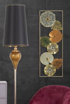 Decoratiune metalica de perete Leaf-A Multicolor, l31,5xA3xH90 cm