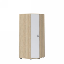 Dulap de colt din pal cu 1 usa, pentru copii, Kiki GUG Small Fag, l86xA86xH198 cm