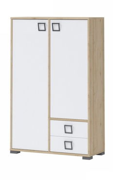 Cabinet din pal cu 2 sertare si 2 usi, pentru copii, Kiki K22 Large Fag, l86xA37xH134 cm