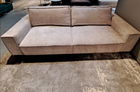 Canapea Toriso Feel Me 1 Harmony Extensibila cu Arcuri si Spuma Poliuretanica, 3 Locuri, Suprafata de Dormit 199x146 cm, tapitata cu Stofa, cu Lada de Depozitare, Perne Incluse, l256xA103xH83 cm