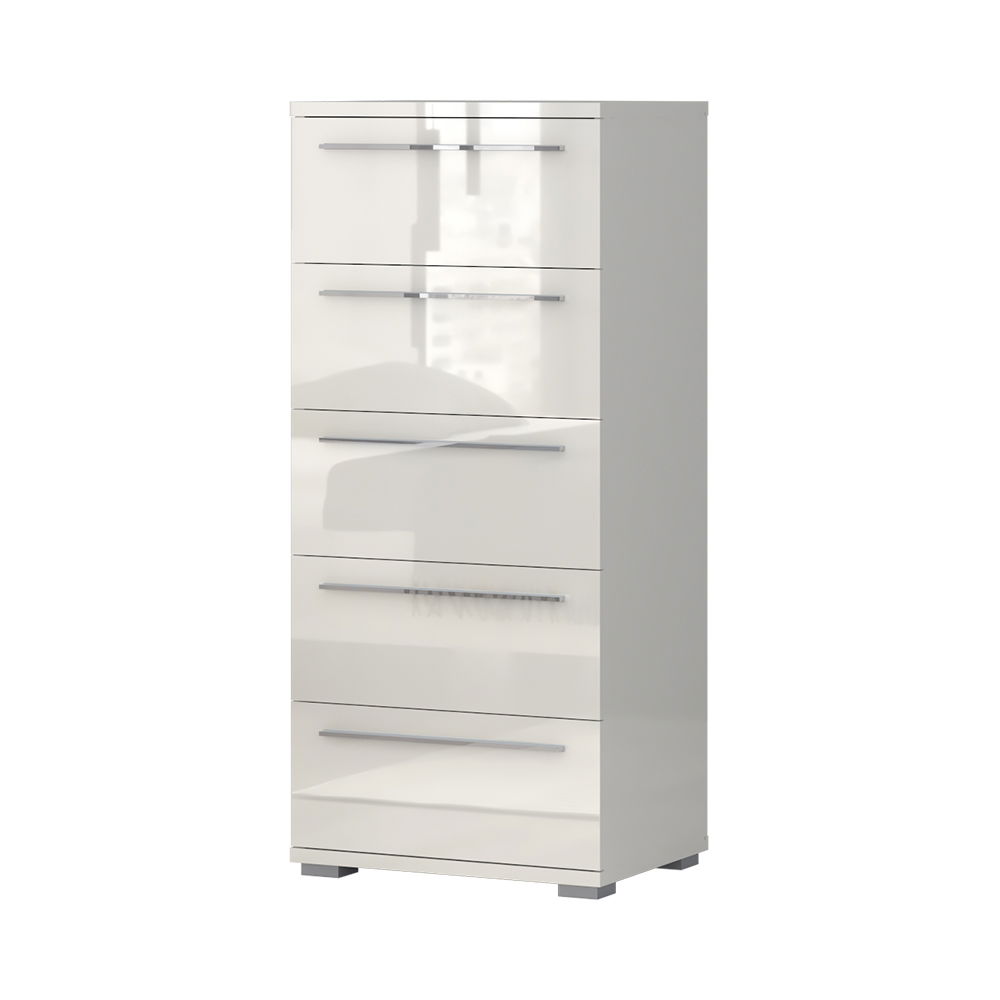 Cabinet din pal, cu 5 sertare, Piano F5/PN Tall Bej, l60xA45xH135 cm