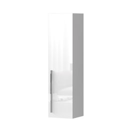 Cabinet suspendat din pal si MDF, cu 1 usa, Piano VK30-1K/PN Tall Alb, l30xA29xH115 cm