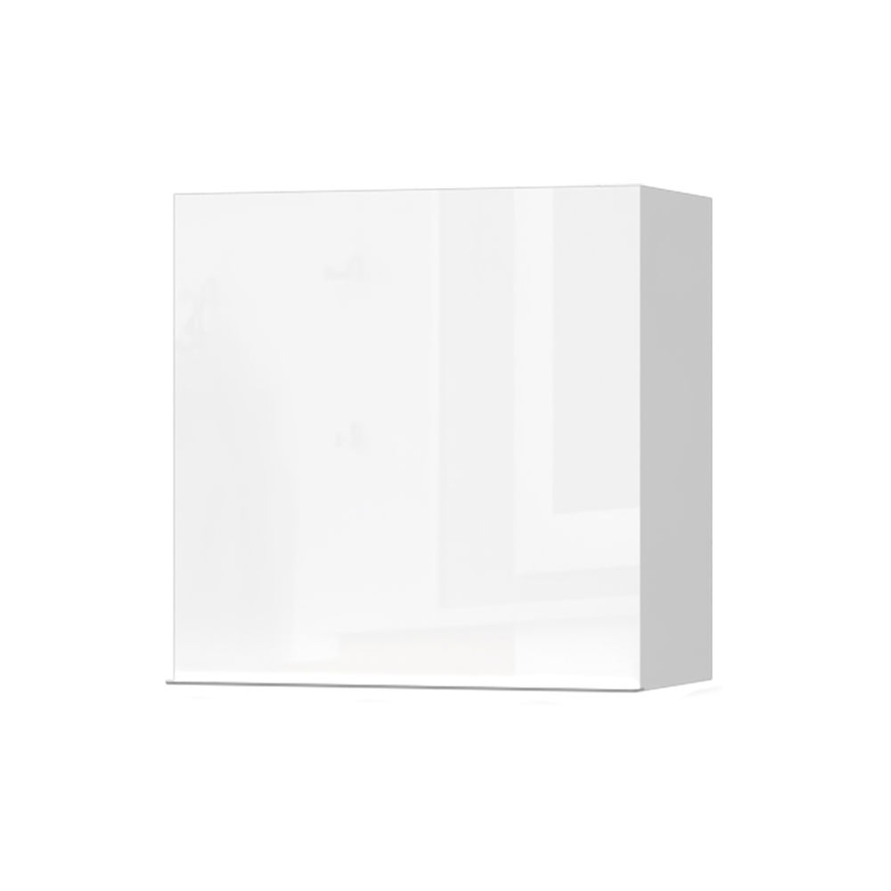 Cabinet suspendat din pal si MDF, cu 1 usa, Avis VK55-1K/AV Alb, l55xA29xH56 cm