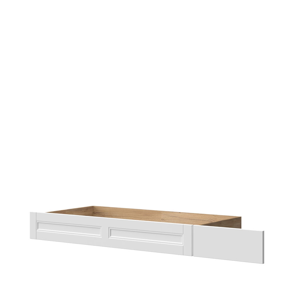 Sertar pat din pal si MDF, Tara FK/TA Alb Mat / Nuc Pacific, l188xA72xH20 cm