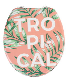 Capac toaleta din MDF, Tropical Multicolor, l37xA41 cm