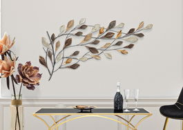 Decoratiune metalica de perete Ramo Multicolor, l115,5xA6xH65 cm
