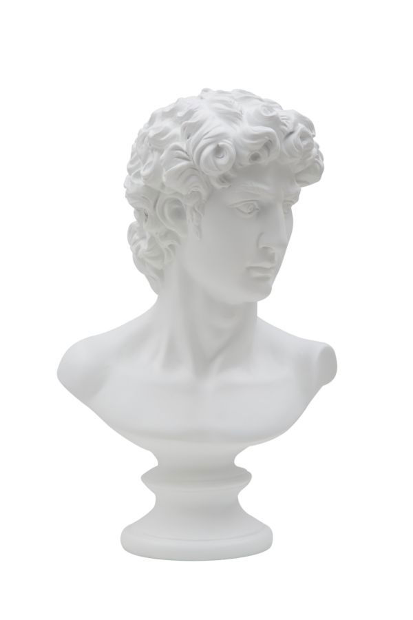 Decoratiune din polirasina Roman A Alb, l21,5xA14,5xH34 cm