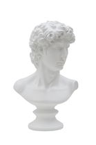 Decoratiune din polirasina Roman A Alb, l21,5xA14,5xH34 cm