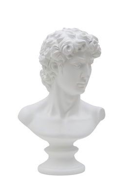 Decoratiune din polirasina Roman A Alb, l21,5xA14,5xH34 cm