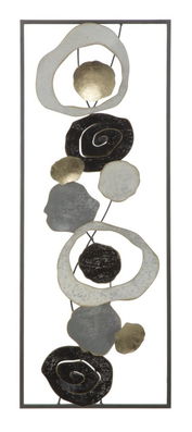 Decoratiune metalica de perete, Dixy Multicolor, l28,5xA3xH74 cm