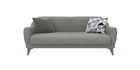 Canapea extensibila tapitata cu stofa, 2 locuri, Frame Gri, l169xA87xH79 cm