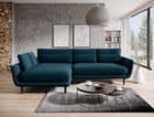 Coltar Extensibil, Sezlong pe Stanga, Lada de Depozitare, Perne Incluse, Solaris, l267xA175xH73-84 cm