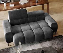 Canapea Fixa, 2 Locuri, Mecanism Electric Relax, Tetiere Reglabile, Palas II, l192xA105xH76-99 cm